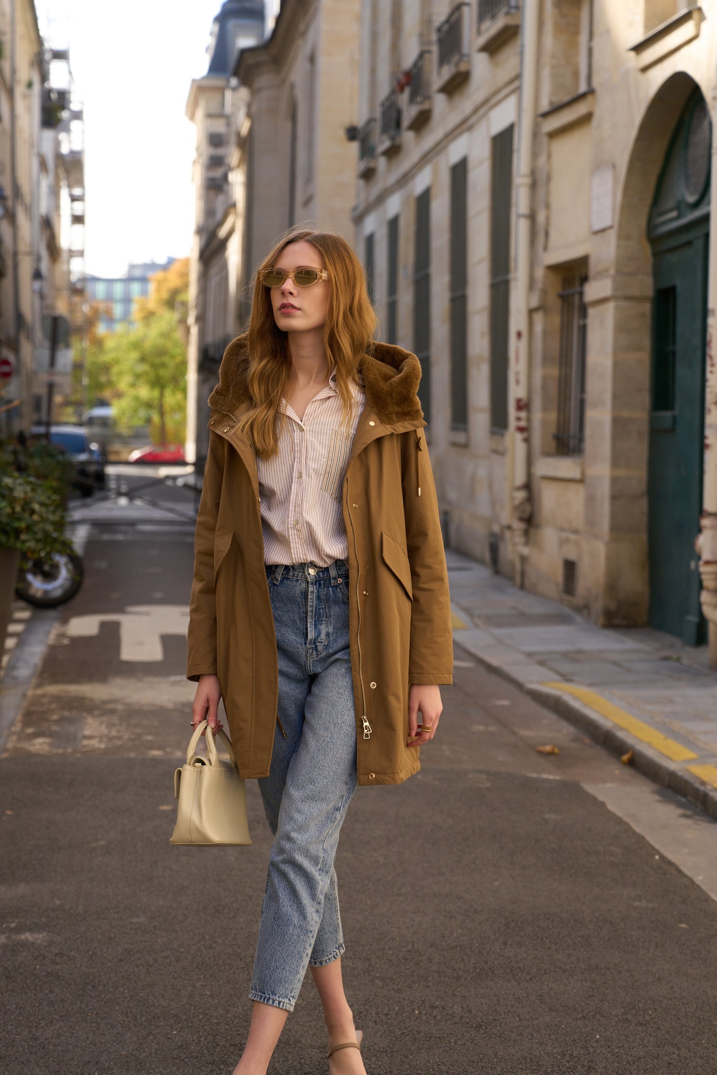 parka femme #couleur_camel