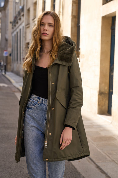 parka femme #couleur_kaki