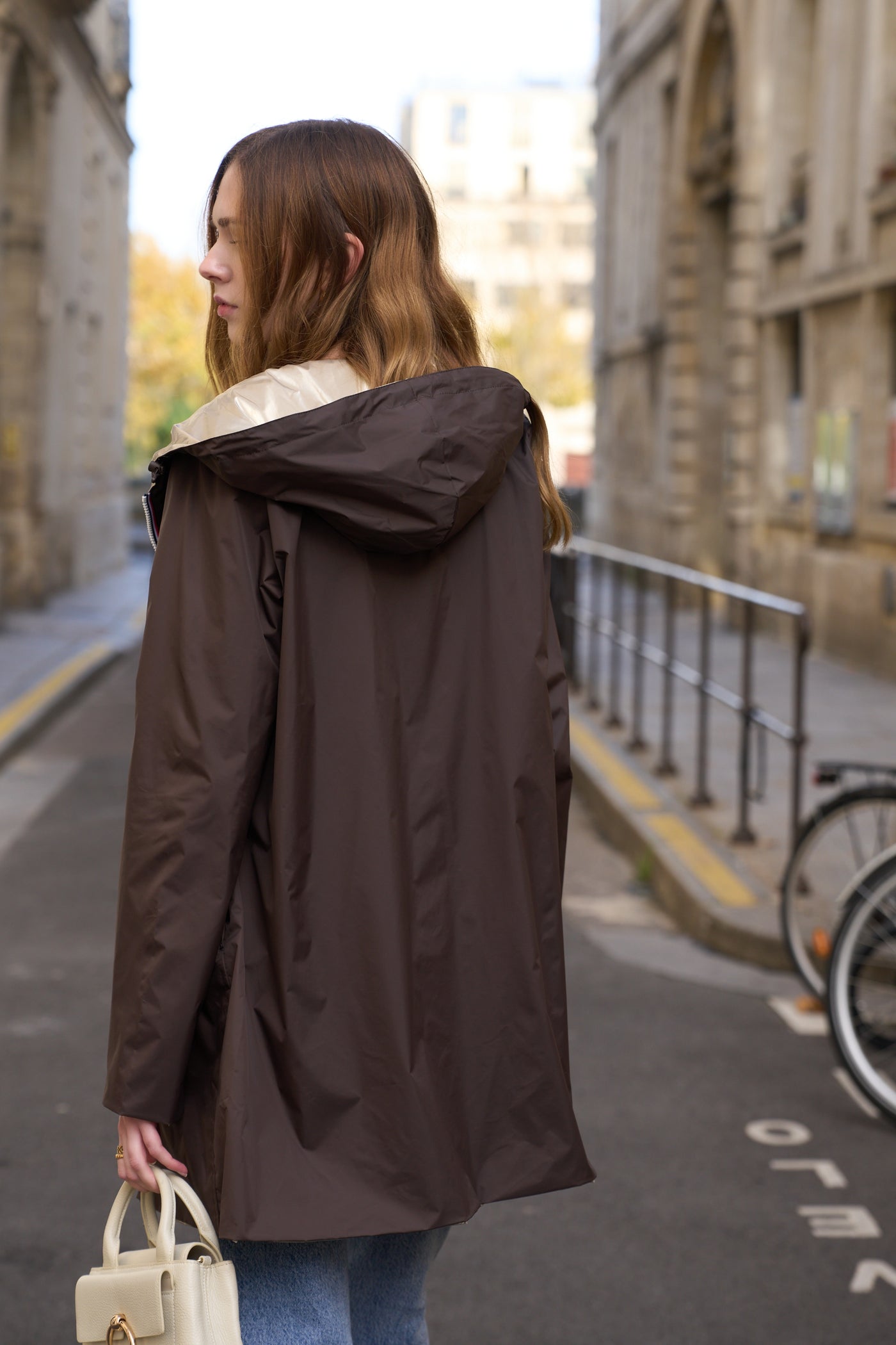 impermeable reversible femme #couleur_choco
