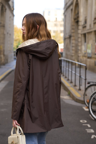 impermeable reversible femme #couleur_choco