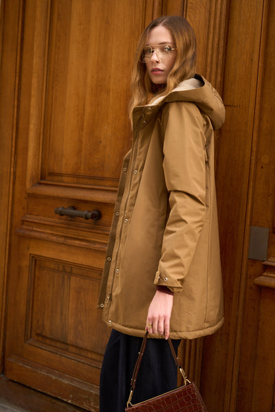 parka hiver femme #couleur_camel-beige