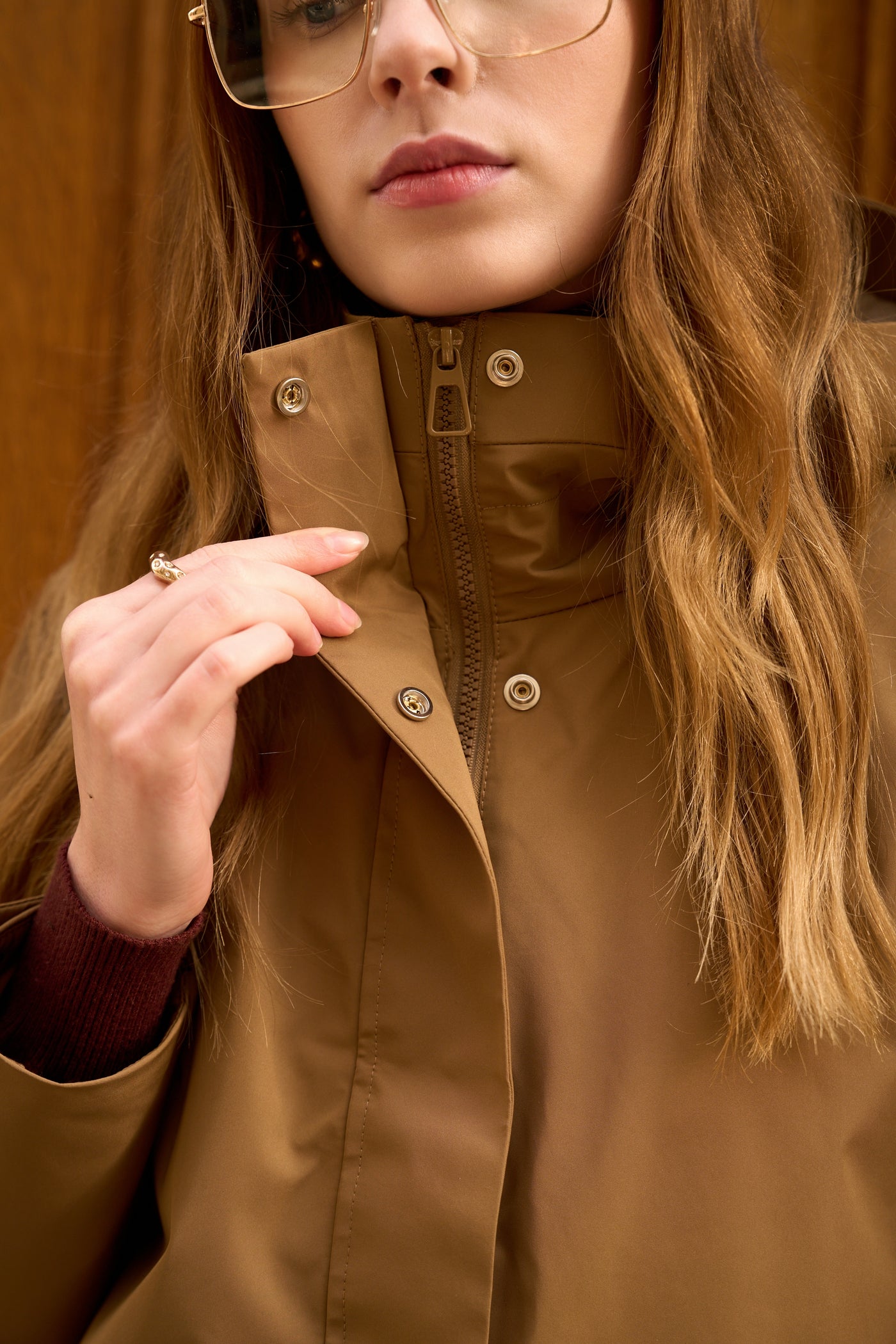 parka hiver femme #couleur_camel-beige