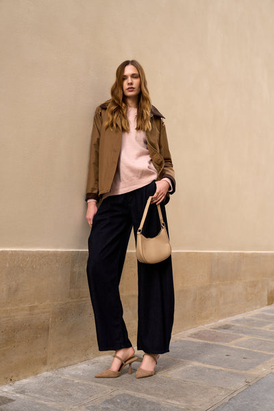 veste fourrée #couleur_camel