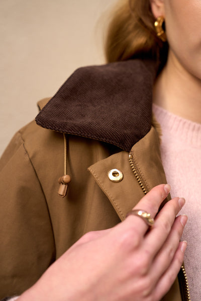 veste fourrée #couleur_camel