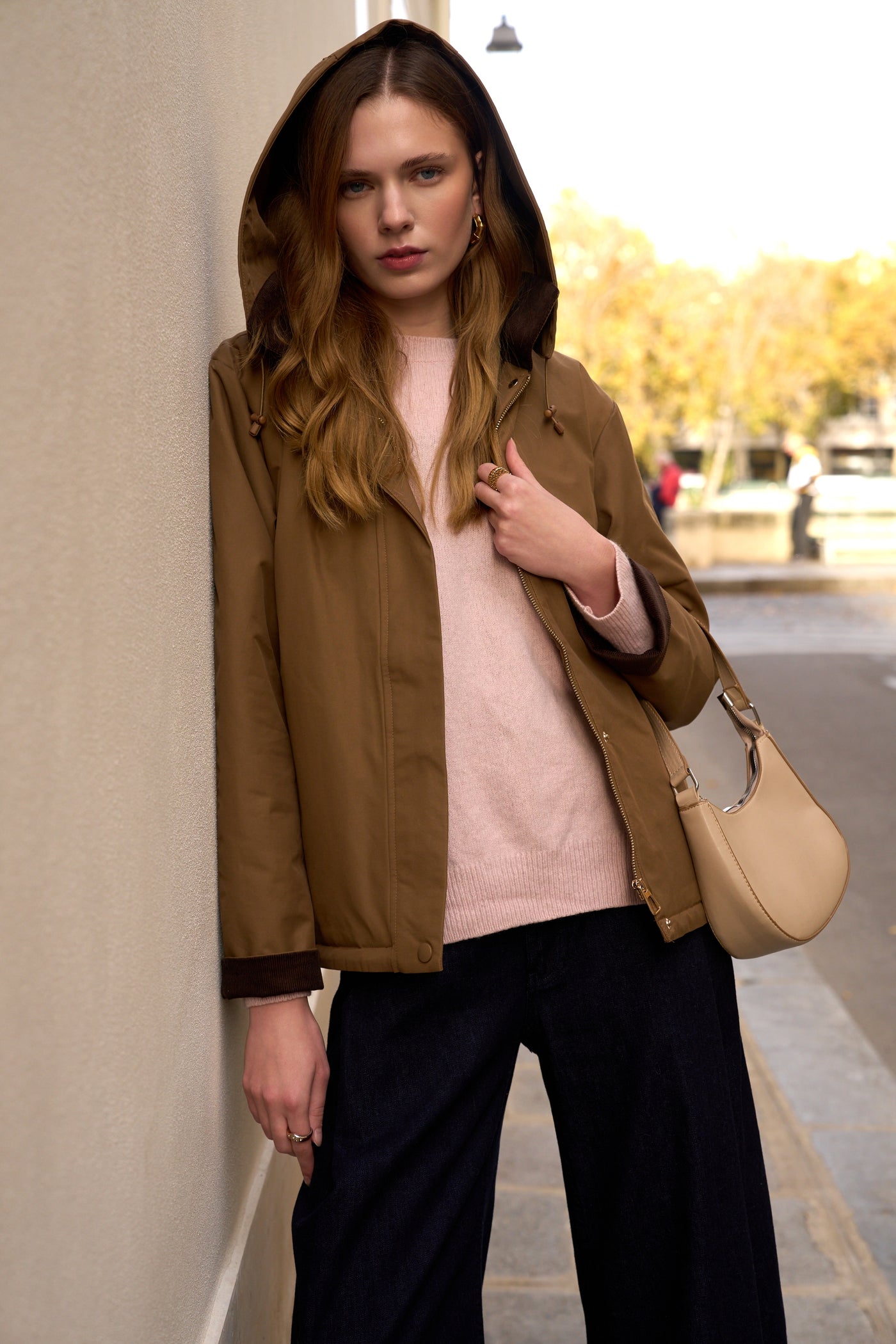 veste fourrée #couleur_camel