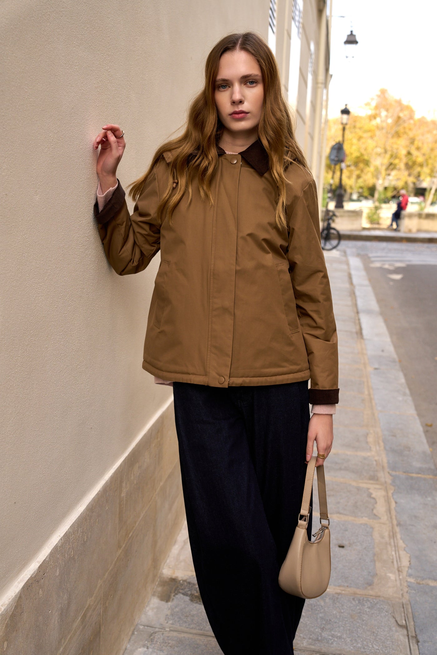 veste fourrée #couleur_camel