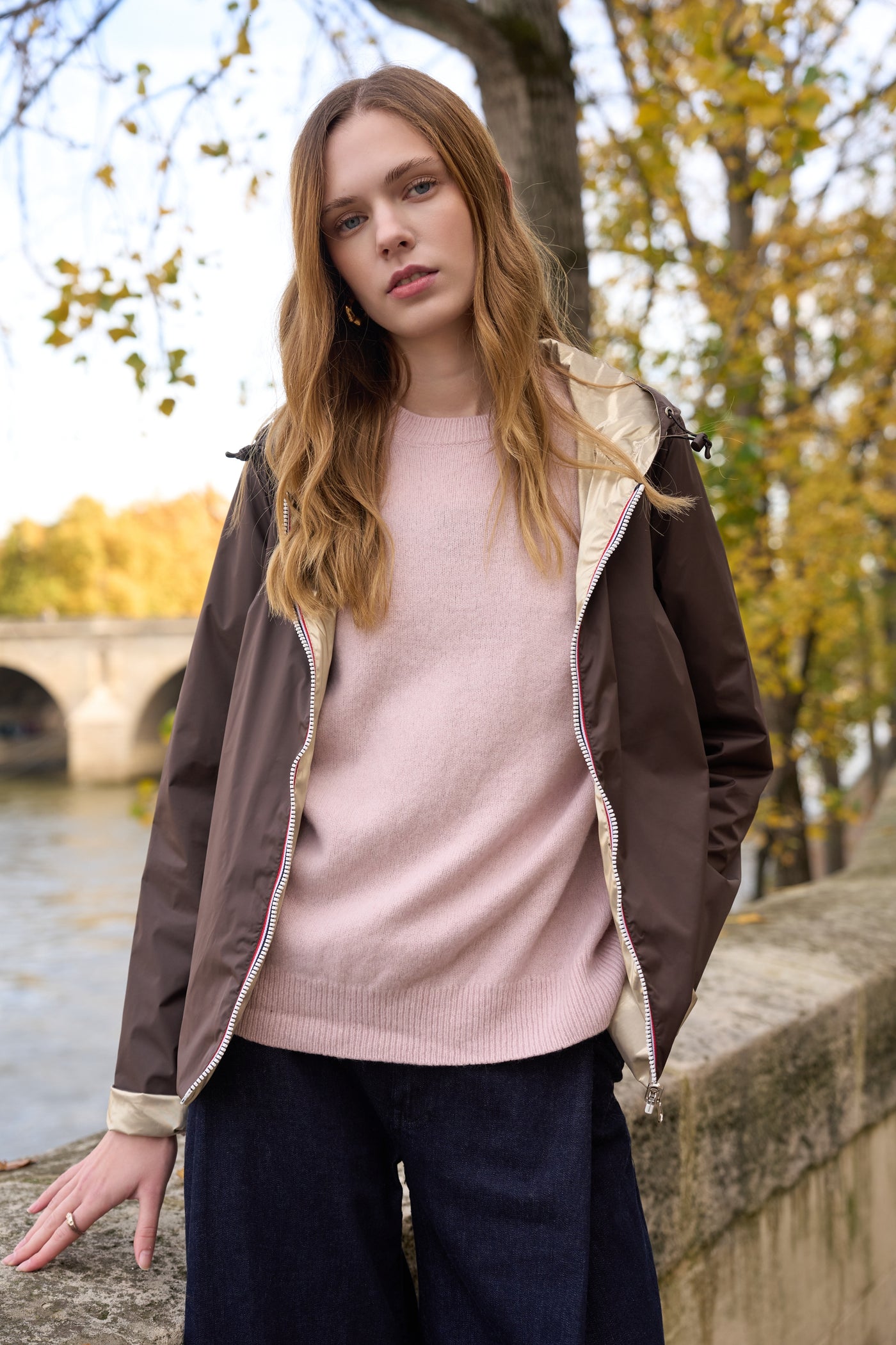 imperméable réversible femme Laura Jo #couleur_choco