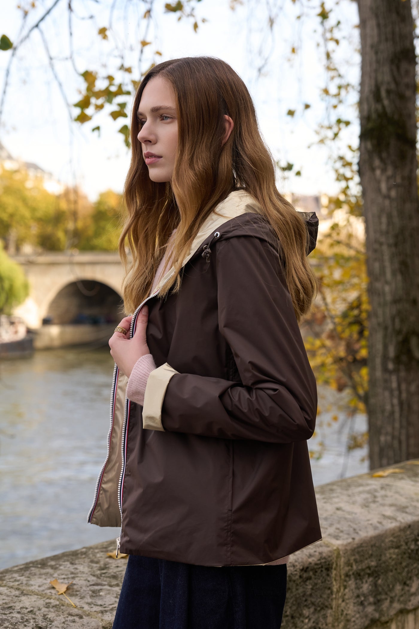 imperméable réversible femme Laura Jo #couleur_choco