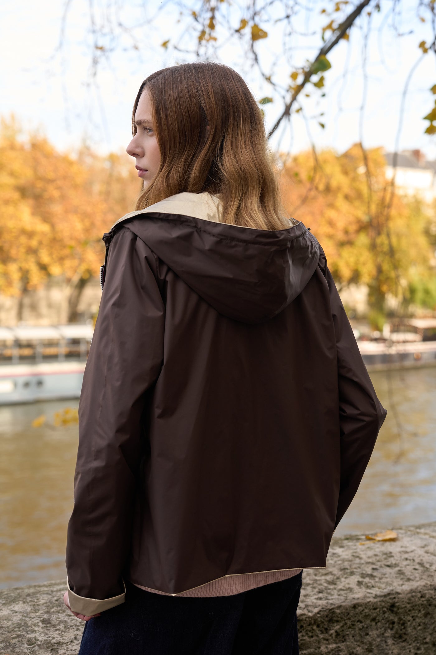 imperméable réversible femme Laura Jo #couleur_choco