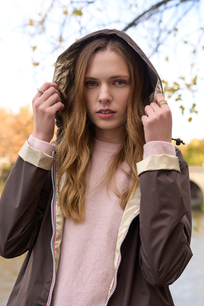 imperméable réversible femme Laura Jo #couleur_choco