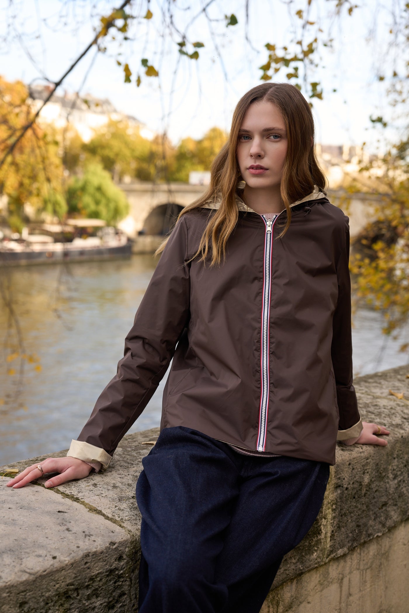 imperméable réversible femme Laura Jo #couleur_choco