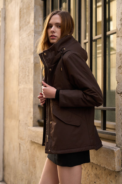 parkas femme #couleur_choco