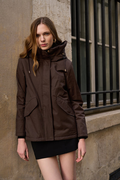 parkas femme #couleur_choco
