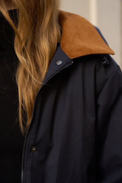 veste fourrée #couleur_marine