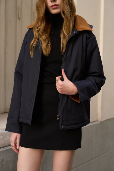 veste fourrée #couleur_marine