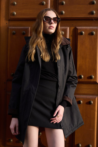 veste fourrée femme #couleur_noir