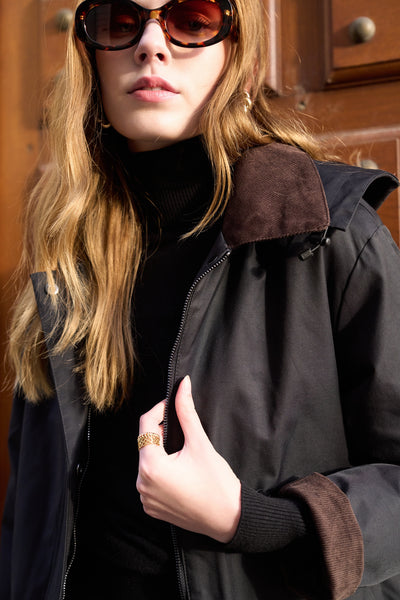 veste fourrée femme #couleur_noir