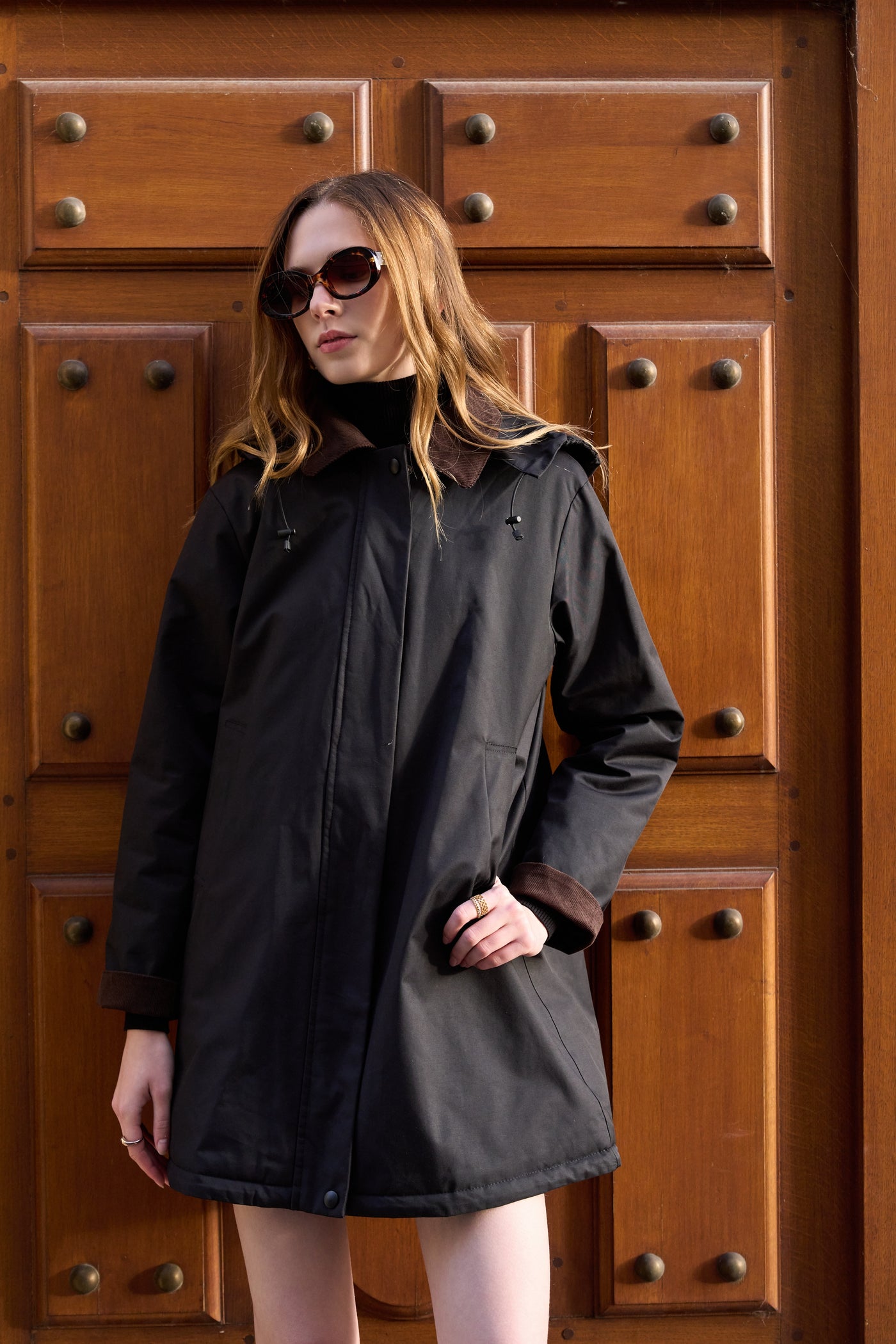 veste fourrée femme #couleur_noir