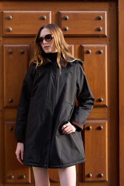 veste fourrée femme #couleur_noir