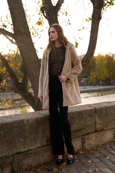 parka chaude femme #couleur_choco-beige