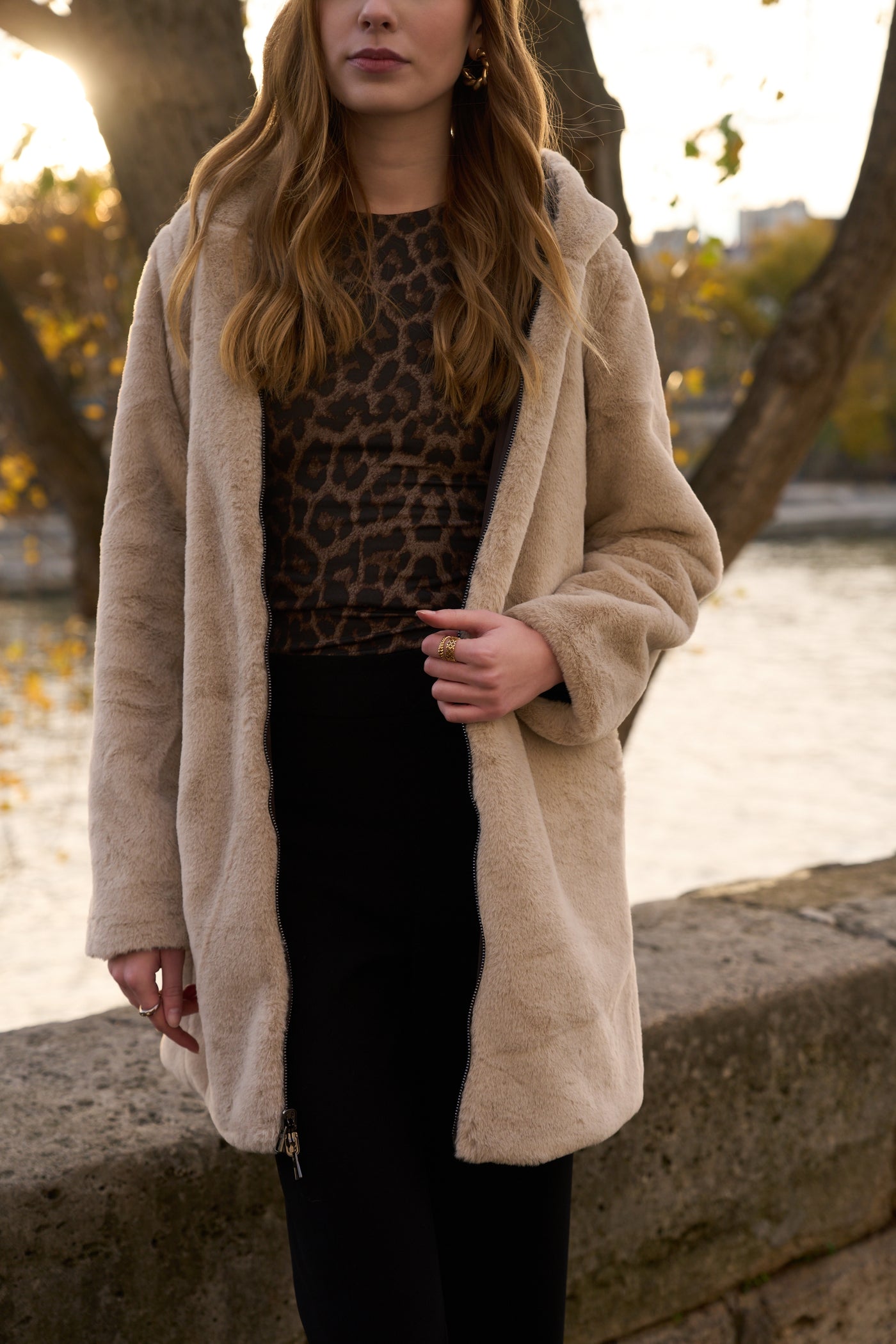 parka chaude femme #couleur_choco-beige