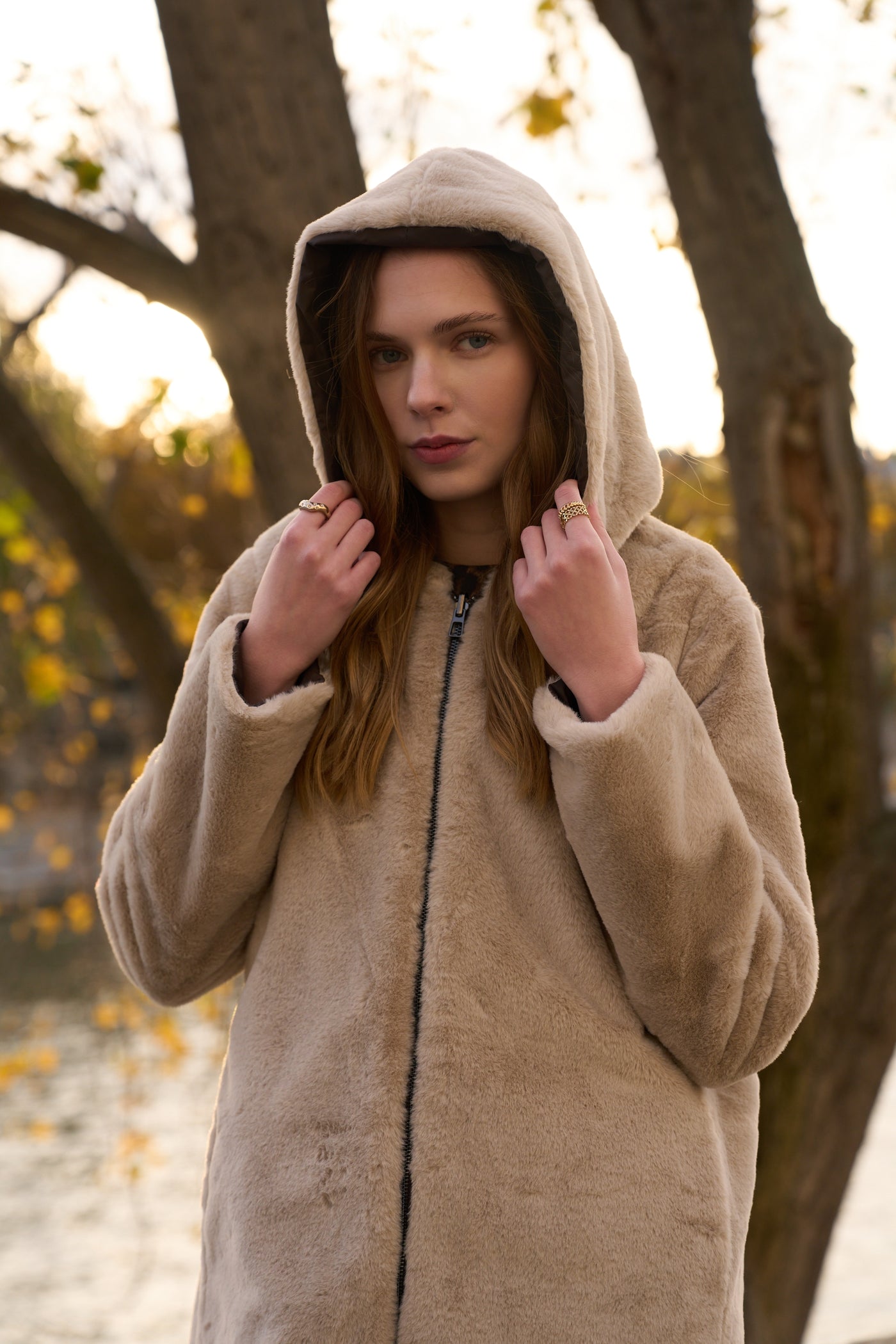 parka chaude femme #couleur_choco-beige