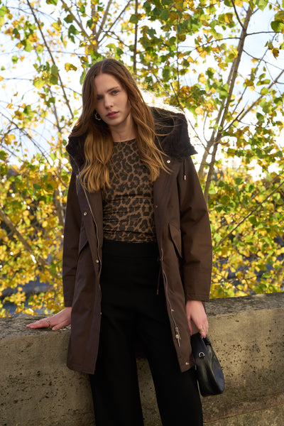 parka femme #couleur_choco