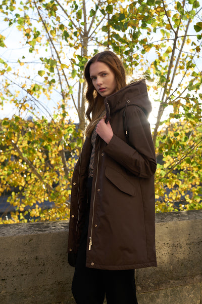 parka femme #couleur_choco
