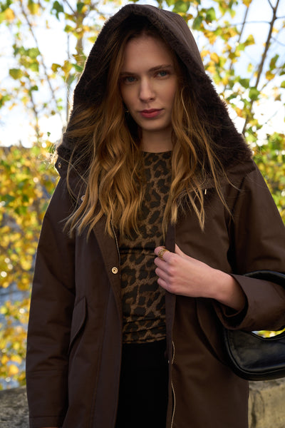 parka femme #couleur_choco