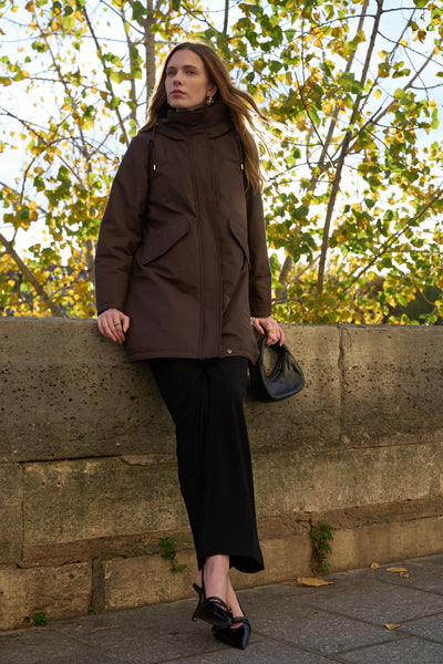 parka femme #couleur_choco