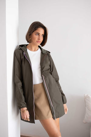 impermeable femme Laura Jo #couleur_kaki