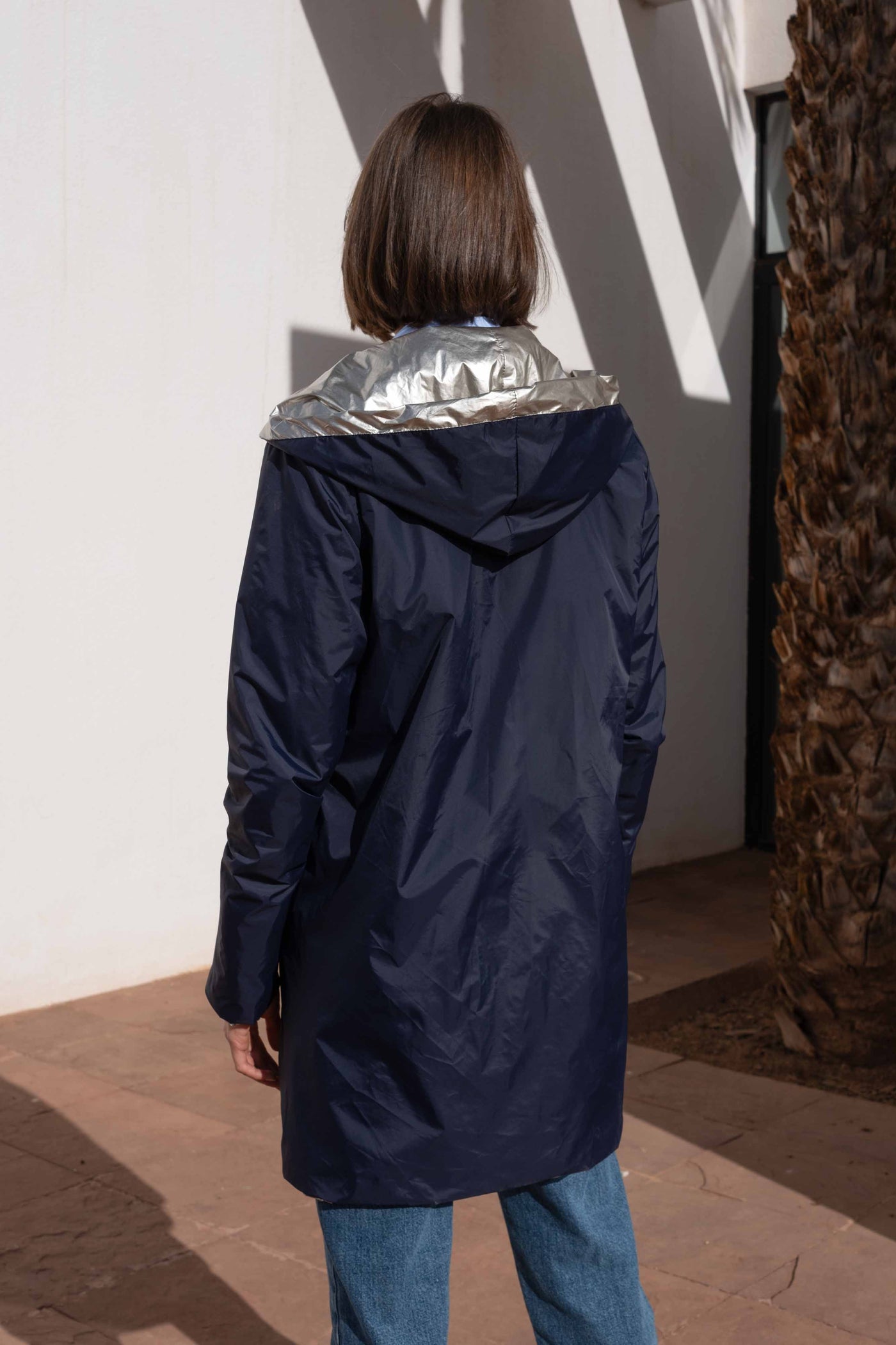 Imperméable réversible | Laura Jo #couleur_marine