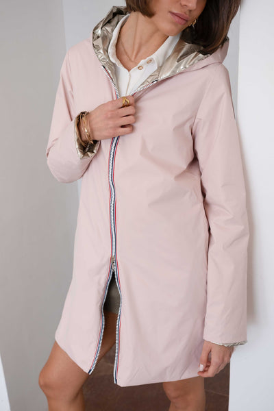 Imperméable réversible | Laura Jo #couleur_rose-nude