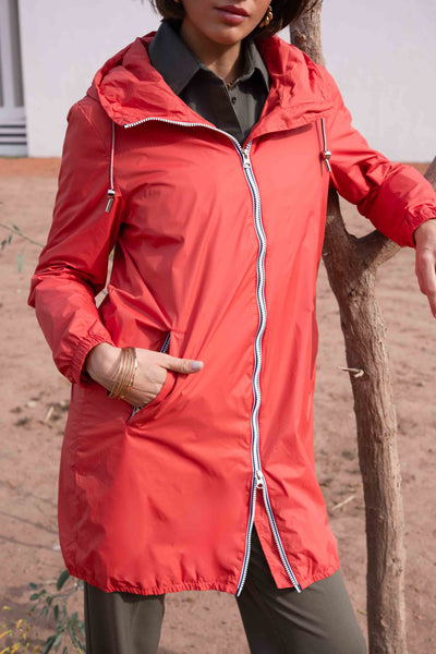 imperméable femme chic #couleur_corail