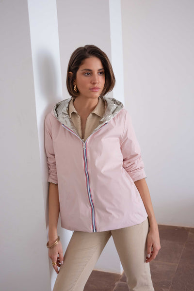 coupe vent impermeable femme #couleur_rose-nude