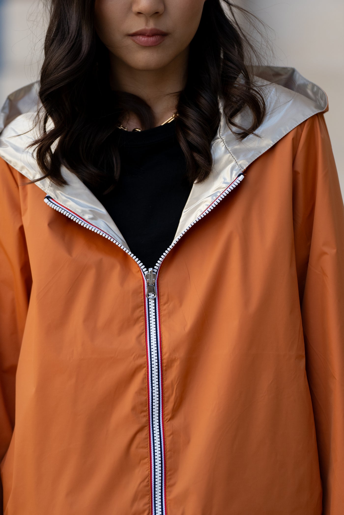 imperméable réversible femme Laura Jo #couleur_brique