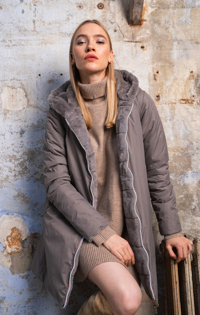 imperméable femme doublé #couleur_taupe