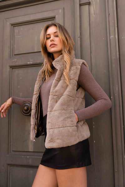 gilet sans manches femme #couleur_bronze