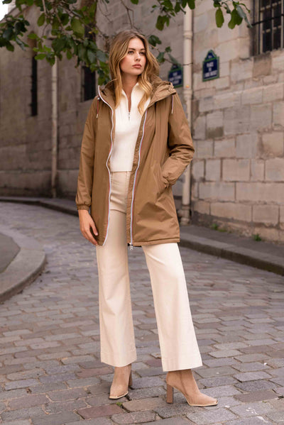 parka fourrée femme #couleur_camel