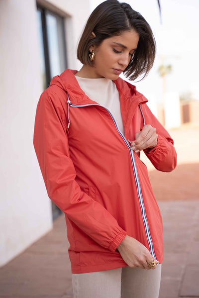 impermeable femme chic #couleur_corail