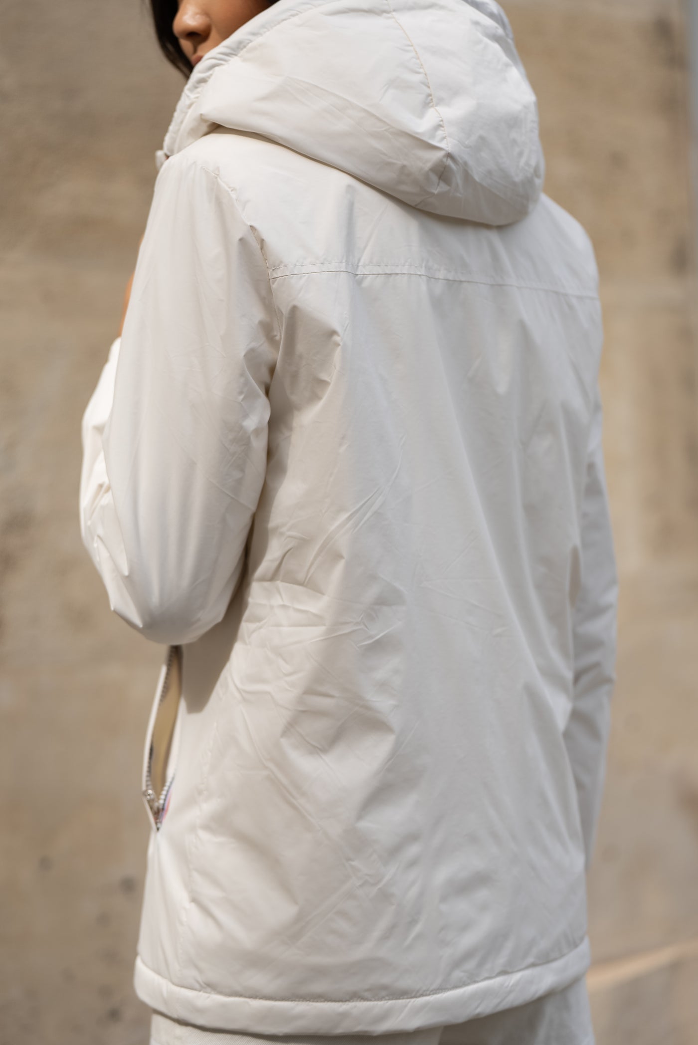 Imperméable fourré mi-long