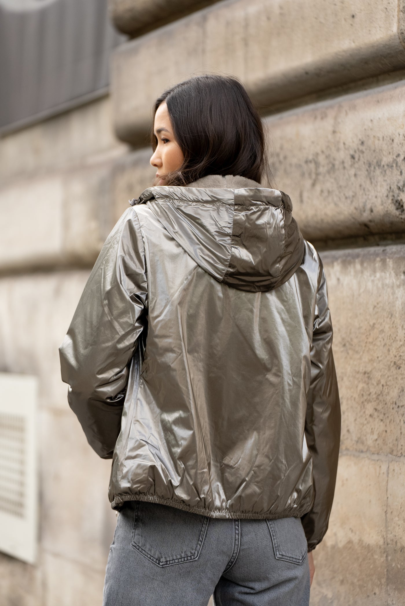 Imperméable fourré femme | Laura Jo #couleur_bronze