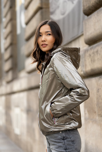 Imperméable fourré femme | Laura Jo #couleur_bronze