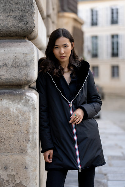 imperméable femme doublé #couleur_noir