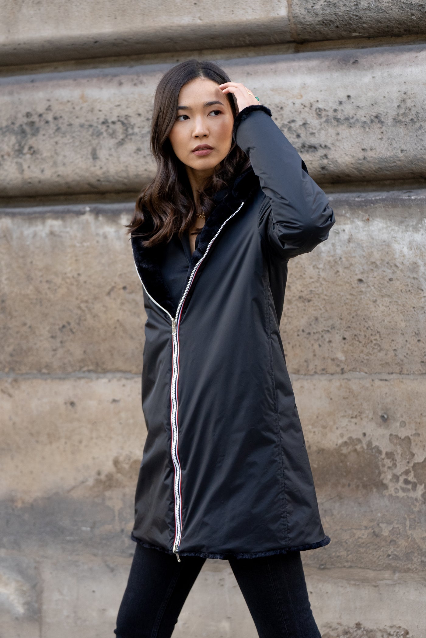 imperméable femme doublé #couleur_noir