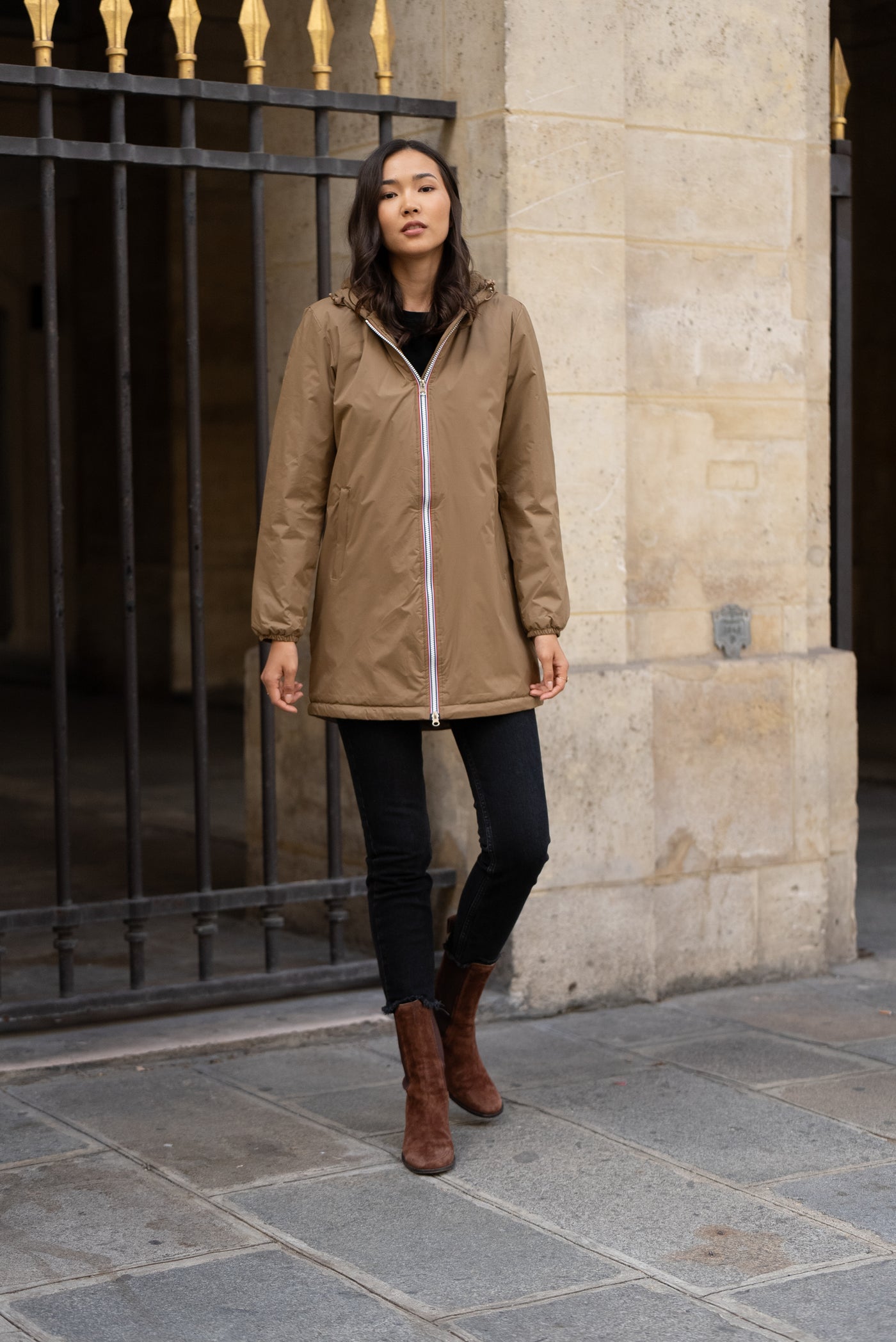 Imperméable fourré long