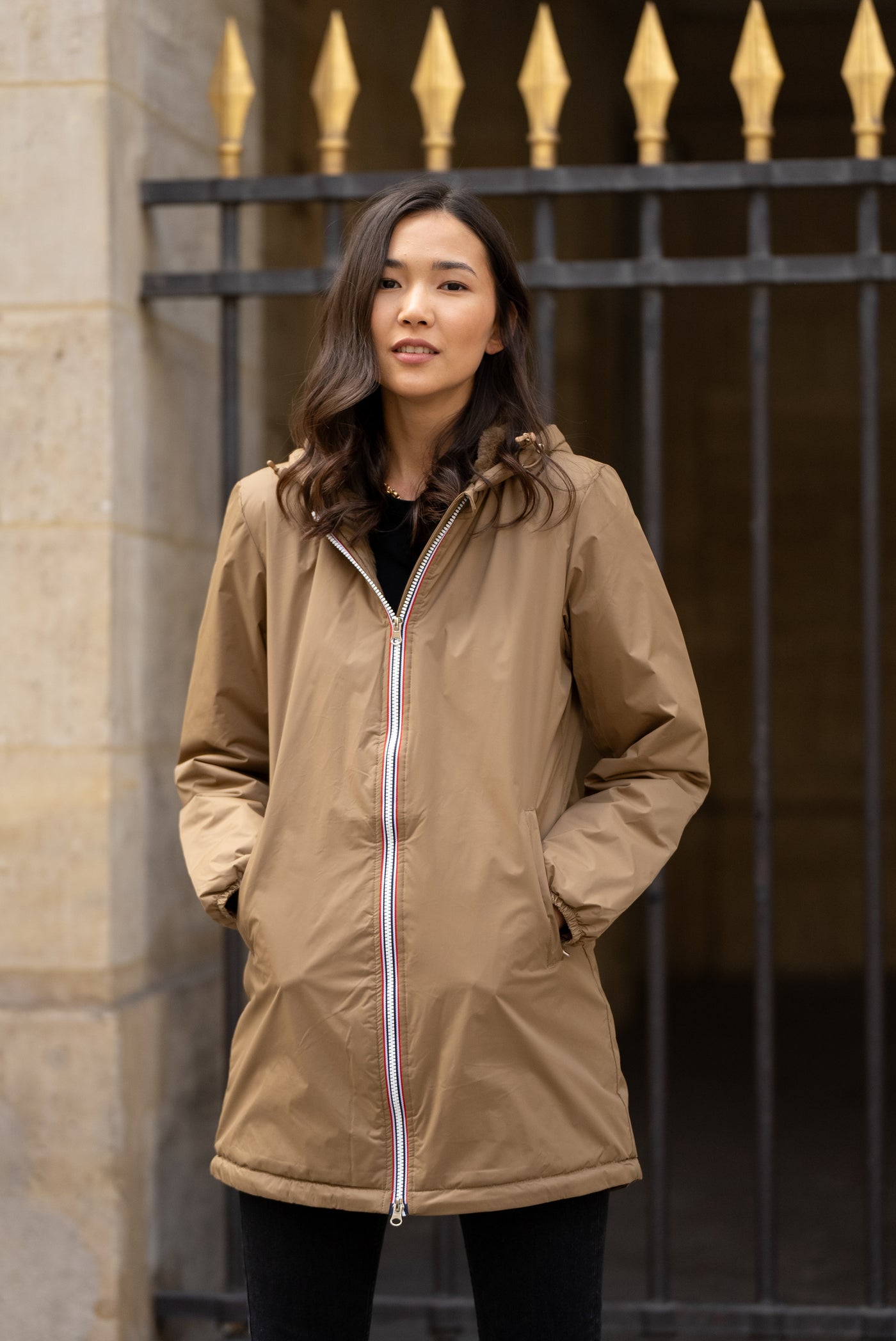 Imperméable fourré long