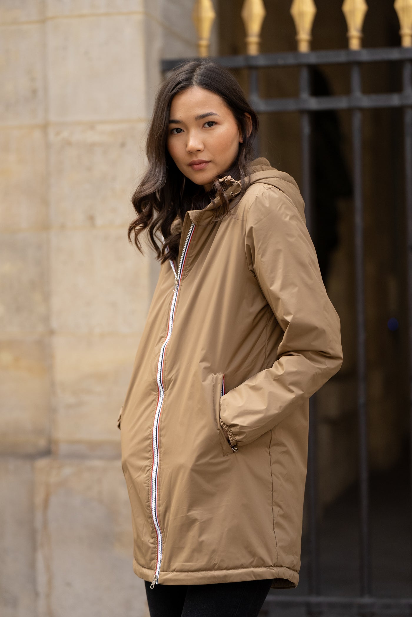 Imperméable fourré long