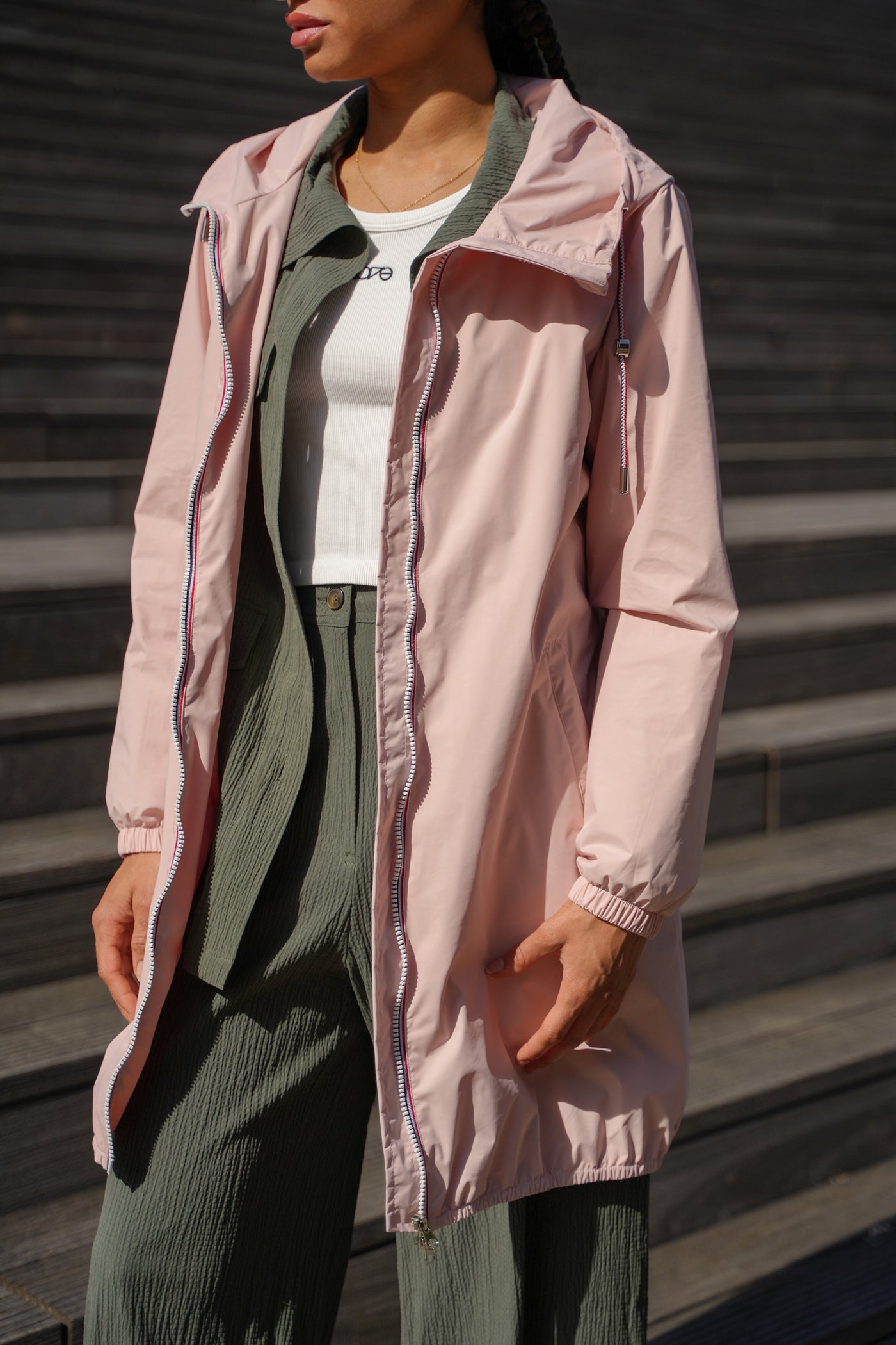 imperméable femme chic #couleur_rose-nude