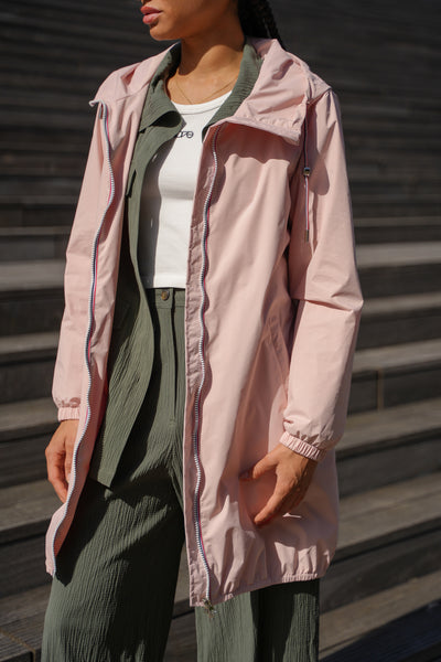 imperméable femme chic #couleur_rose-nude